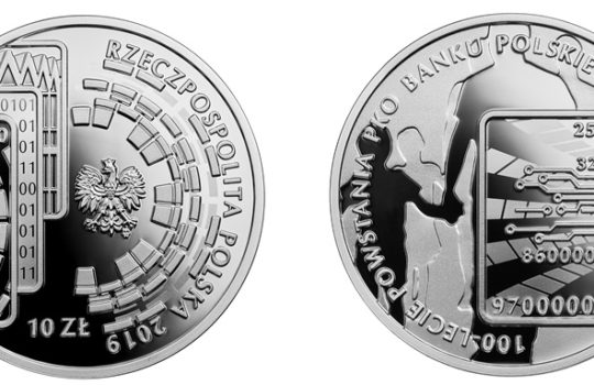 Kolekcjonerska moneta z okazji 100-lecia powstania PKO Banku Polskiego