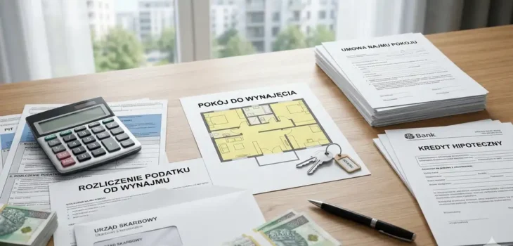 Wynajem pokoju w mieszkaniu z kredytem hipotecznym - czy to legalne i jak rozliczyć podatek?